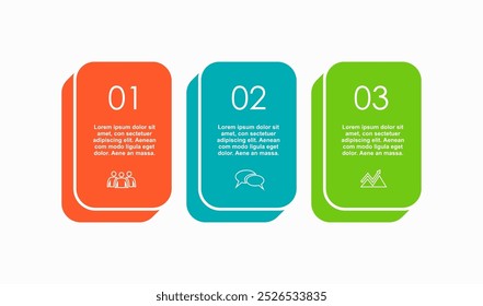 Infografik-Design-Vorlage mit Platz für Ihre Daten. Vektorgrafik.