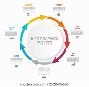 Modelo de design infográfico com lugar para seus dados. Ilustração vetorial.