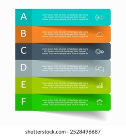 Modelo de design infográfico com lugar para seus dados. Ilustração vetorial.