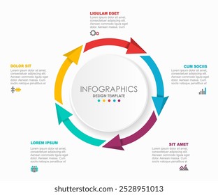 Infographic design template with place for your data. Vector illustration.
