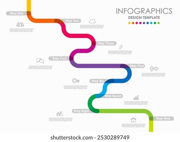 Modelo de design infográfico com lugar para seus dados. Ilustração vetorial.