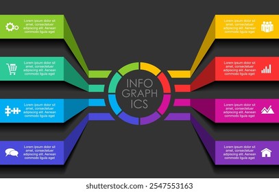 Infographic design template with place for your data. Vector illustration.