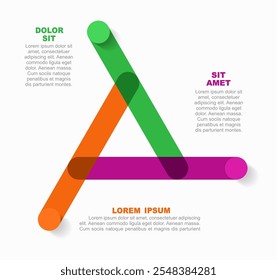 Plantilla de diseño infográfico con lugar para sus datos. Ilustración vectorial.