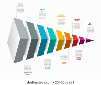 Modelo de design infográfico com lugar para seus dados. Ilustração vetorial.