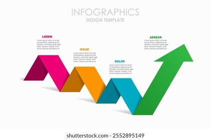 Plantilla de diseño infográfico con lugar para sus datos. Ilustración vectorial.
