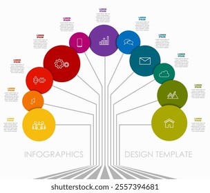 Infographic design template with place for your data. Vector illustration.