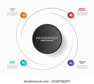 Infographic design template with place for your data. Vector illustration.