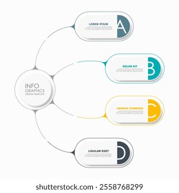 Infographic design template with place for your data. Vector illustration.