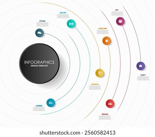 Infographic design template with place for your data. Vector illustration.