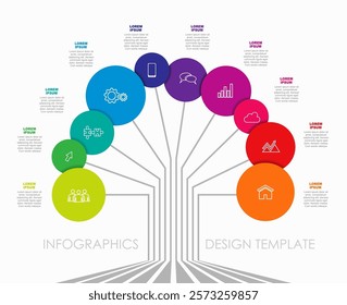Infographic design template with place for your data. Vector illustration.