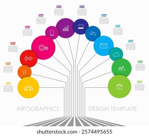 Infographic design template with place for your data. Vector illustration.