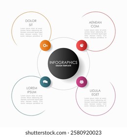 Infographic design template with place for your data. Vector illustration.