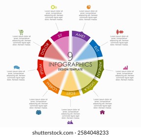 Infographic design template with place for your data. Vector illustration.