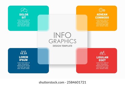 Infographic design template with place for your data. Vector illustration.