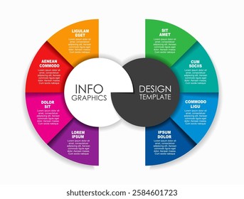 Infographic design template with place for your data. Vector illustration.