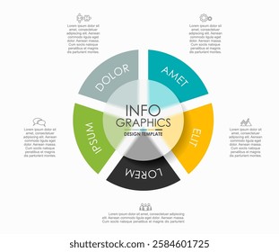 Infographic design template with place for your data. Vector illustration.