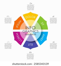 Infographic design template with place for your data. Vector illustration.