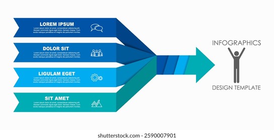 Infographic design template with place for your data. Vector illustration.