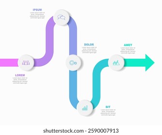 Infographic design template with place for your data. Vector illustration.