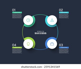Infographic design template with place for your data.