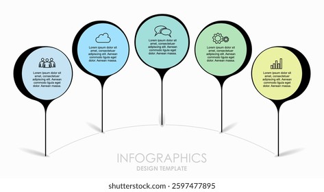 Infographic design template with place for your data. Vector illustration.