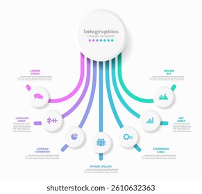 Infographic design template with place for your data. Vector illustration.