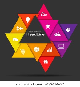 Infographic design template with place for your data. Vector illustration.
