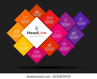 Infographic design template with place for your data. Vector illustration.