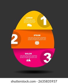 Plantilla de diseño infográfico con lugar para sus datos. Ilustración vectorial.