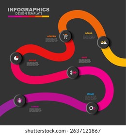 Infographic design template with place for your data. Vector illustration.
