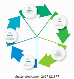 Infographic design template with place for your data. Vector illustration.
