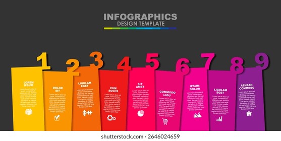 Modelo de design infográfico com lugar para seus dados. Ilustração vetorial.