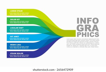 Plantilla de diseño infográfico con lugar para sus datos. Ilustración vectorial.