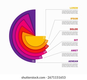 Modelo de design infográfico com lugar para seus dados. Ilustração vetorial.