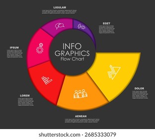 Infographic design template with place for your data. Vector illustration.