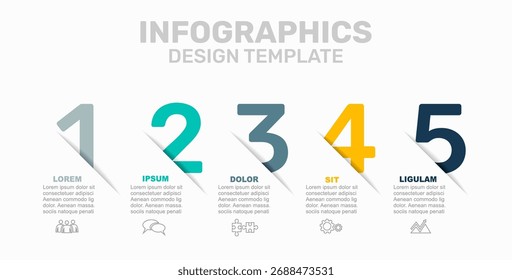 Infographic design template with place for your data. Vector illustration.