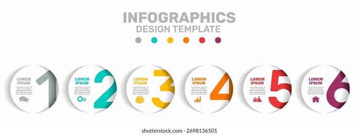 Modelo de design infográfico com lugar para seus dados. Ilustração vetorial.