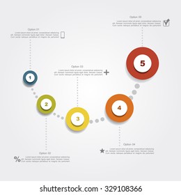 Infographic design template with place for your data. Vector illustration.