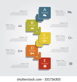 Infographic design template with place for your data. Vector illustration.