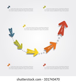 Infographic design template with place for your data. Vector illustration.