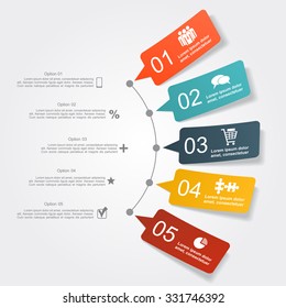 Infographic design template with place for your data. Vector illustration.