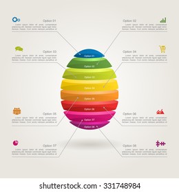 Infographic design template with place for your data. Vector illustration.
