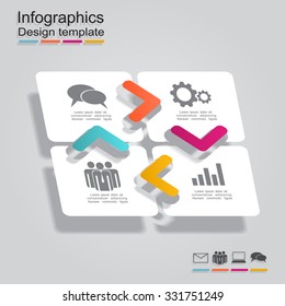 Infographic design template with place for your data. Vector illustration.