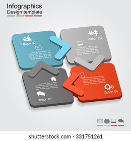 Infographic design template with place for your data. Vector illustration.