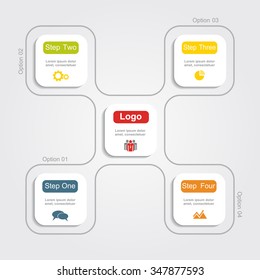 Infographic design template with place for your data. Vector illustration.
