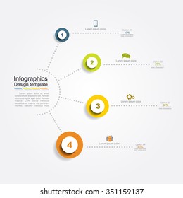 Infographic design template with place for your data. Vector illustration.