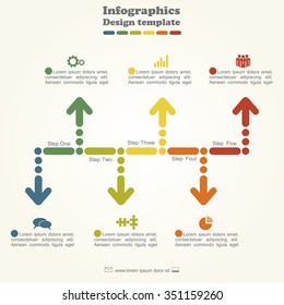 Infographic design template with place for your data. Vector illustration.
