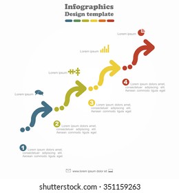 Infographic design template with place for your data. Vector illustration.
