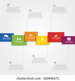 Infographic design template with place for your data. Vector illustration.