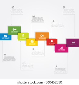 Infographic design template with place for your data. Vector illustration.